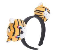FRCOLOR Plush Tiger Ear Hair Hoop Comfortable Fit Adults Jungle Theme Cosplay Party Accessory Halloween Carnival Costume