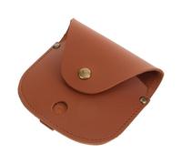 FRCOLOR Pocket Watch Protective Leather Case Pu Leather Material for Travel and Camping Adventures Securely Holds Your Pocket Watch for Outdoor Explorations and Daily Use