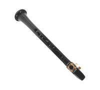 FRCOLOR Portable 8-hole Pocket Saxophone Mini Saxophone Handmade Plastic Black Woodwind Instrument for Beginners and Outdoor Practice