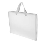 FRCOLOR Portable Art Student Portfolio Bag with Multipurpose Dirt-Resistant Pp Material, White Drawing Paper Storage Folder for Examination Papers and Rough Sketches, for Office Use
