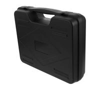 FRCOLOR Portable Carrying Plastic Box Mic Case Dustproof Storage and Protection Black with Sponge Interior for Broadcasting Live Streaming 15.4x12x3.5inch