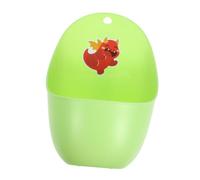 FRCOLOR Portable Cartoon Wall-Mounted Boy Urinal for Potty Training Lovely Hanging Design to Encourage Toilet Use Green Non-Adhesive Boys Training Potty for Formation