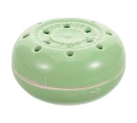 FRCOLOR Portable Ceramic Moxibustion Box with Heat-Resistant Green Container, Household Moxa Burner for Home, Office, and Travel, Multi-Function Moxa Supply Holder
