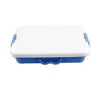 FRCOLOR Portable Covered Sandbox Storage Box with Lid Plastic Sand Tray for Craft Supplies Large Capacity Carrying Case with Handle for Indoor Outdoor Play