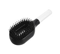 FRCOLOR Portable Detangling 55ml Hair Anti-frizz with Refillable Brush Water -handed and Styling Tool with Even Coverage Morning Hair Care Black Plastic and Nylon Comb