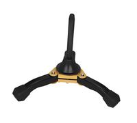 FRCOLOR Portable Foldable Clarinet Stand Yellow Tripod Instrument Holder Music Stand for Music Use