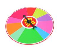 FRCOLOR Portable Game Wheel for Party and Teaching Activities Compact Spinning Turn Plate for Luck Draw and Prize Lottery Use Game Prop with Craftsmanship