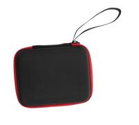 FRCOLOR Portable Guitar Pick Storage Bag Nylon Black with Red Trim Compact Plectrum Holder for Electric and Acoustic Guitar Accessories Lightweight and Easy to Carry Protects Picks from