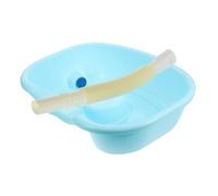 FRCOLOR Portable Large Shampoo Basin for Bedridden Adults and Elderly Comfortable Neck Hair Washing Tray for Disabled and Pregnant Patients Home Use Hair Washing Sink for Long Term Bed