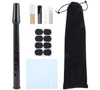 FRCOLOR Portable Mini Saxophone for Beginners 11 Hole C Key Pocket Sax Carrying Bag Easy to Play Woodwind Instrument for Boys and Girls and Music Learning