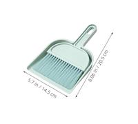 FRCOLOR Portable Mini Table Cleaning Tool Set Soft Bristle Hand Broom and Dustpan PP Material Compact Desktop and Bed Dust Removal Kit for Quick Cleanup