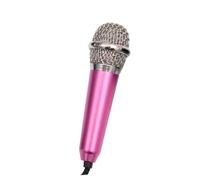FRCOLOR Portable Mini Wireless Microphone for PC Lightweight Handheld K Song Artifact with Earphones Compatible with Phones Laptops and Tablets Random Color