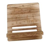 FRCOLOR Portable Music Sheet Stand Desktop Foldable Holder for Cookbooks Tablets and Textbooks Elegant Natural Finish Music Score Rack for Musicians Students Professionals