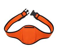FRCOLOR Portable Orange Microphone Waist Belt Pack for Fitness Trainers with Adjustable Strap, Sports Microphone Pouch for Event Speaking and Stage Music Storage