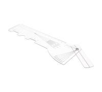 FRCOLOR Portable Pd Ruler for Optometrists - Inter-pupillary Distance Gauge with Multi-Angle Measurement for Accurate Eyeglass Fitting and Optical Use