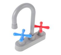 FRCOLOR Portable Plastic Kitchen Sink Faucet for Lightweight Pretend Play Accessory with Smooth Edges Safe Interactive Roleplay Enhancing Creativity and Communication Skills for Home and