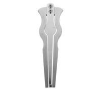 FRCOLOR Portable Russian Jew's Harp Mouth Harp Instrument Mini Metal for Beginners and Advanced Folk Music Players Handcrafted Silver Curved Design