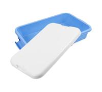 FRCOLOR Portable Sand Case Storage Box with Lid Plastic Sandbox Tray for Sensory Play and Organization Spacious Handheld Sand Tray for Indoor and Outdoor Use