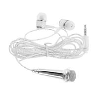 FRCOLOR Portable Tiny Microphone for Video Blogging and Interviewing, Compact Silver Plastic Recording Phone Mic, Easy to Operate Miniature Microphone for Friends and Family Use