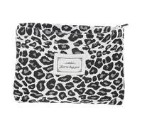 FRCOLOR Portable Travel Toiletry Bag with Leopard Print, Large Capacity Waterproof Polyester Makeup Bag with Big Opening for Outdoor Use Random Color
