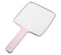 FRCOLOR Portable Water Ripples Handheld Mirror with Handle Small Cute Pink Travel Makeup Mirror for Women for Party and On-the-go Use