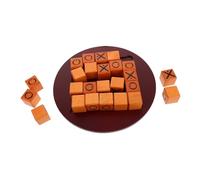 FRCOLOR Portable Wooden Ox Push Strategy Board Game for Family Educational Chess for Home Garden Beach Group Activities Promotes Social Interaction Logical Thinking Cognitive Growth