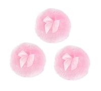 FRCOLOR Powder Set 3pc Puff for Talcum Prickly Heat Face Velvet Easy One-Hand Operation