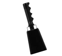FRCOLOR Practical Metal Cowbell with Handle Ergonomic Design No Burrs Loud Cheering Bell for Football Games Music Performance and Sporting Events