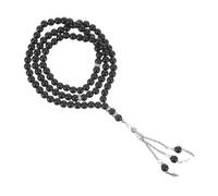 FRCOLOR Praying Beads String Black Buddha Bracelet Smooth Surface Religious Rosary Chain for Meditation and Worship with Delicate Craftsmanship Suitable for Daily Wear