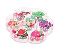 FRCOLOR Princess Clip-On Earrings Set for Kids Boxed Ear Clips for Girls No Piercing Required Adorable Jewelry for Children