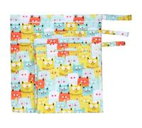 FRCOLOR Printed Diaper Bag 3pcs Set Waterproof Cloth TPU Wet Bag