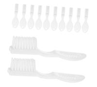 FRCOLOR Prison Toothbrush Set 24pcs Short Handle Soft Bristle Brush for Safety Long Handle Reusable Made of Plastic
