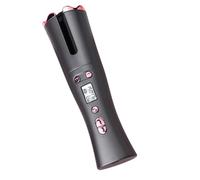 FRCOLOR Professional Curling Iron Portable Curling Wand with Adjustable Temperature LCD Display Timer, Cordless Auto Hair Curler Suitable for Home and Travel Hair Styling