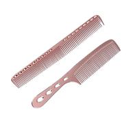 FRCOLOR Professional Detangle Comb Set for Women 2pcs Stainless Steel Hair Combs Smooth Scalp Massage