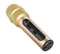FRCOLOR Professional Handheld Singing Microphone USB Charging Lightweight Durable for Karaoke Home Party Wedding Conference Stage