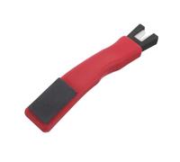 FRCOLOR Professional Ice Blade Sharpener Tool with Red Handle and Grey Whetstone, Efficient Sharpening for Figure Skates and Ice Skate Blades, Stable Rubber Material, for Skating the Rink