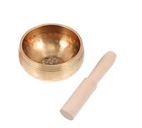 FRCOLOR Professional Tibetan Singing Bowl Mallet Gasket Set Copper Sound Bowl for Meditation Rooms and Sauna Rooms, Soothes The Mood and Easy to Store, for Energy Therapists and Teachers