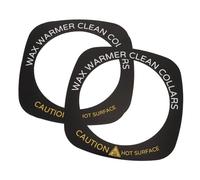 FRCOLOR Professional Waxing Machine Protection Rings 50pcs Universal Wax Warmer Paper Pads Stain Resistant Anti-Fouling Collars Black