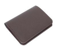 FRCOLOR PU Short Wallet for Men Bifold Coin Purse with Money Holder Solid Color Card Holder for Daily Use Travel Office Father Boyfriend Husband