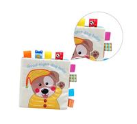 FRCOLOR Puppy Cloth Book Soft Fabric Early Educational Learning for Boy Girl Boy Girl Washable Portable Cloth Book for Parent Interaction and Habit Development