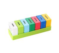 FRCOLOR Rainbow Medicine Storage Case Large Capacity 28 Grids Portable Pp Plastic for Daily Medication Management