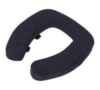 FRCOLOR Raised Toilet Seat Cushion Grey Plush Thickened Winter Soft Padded Toilet Seat Cover Warm Non-Slip Bathroom Cushion for Seniors and Commode Use