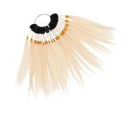 FRCOLOR Real Hair Dye Palette for Testing Human Hair Rings Kit for Dying Coloring Training in Salon