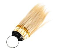 FRCOLOR Real Human Hair for Coloring Testing Straight Hair Extensions Lace Front Wig Extensions Samples Wheel Chart Salon Supplies
