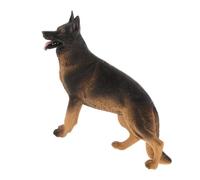 FRCOLOR Realistic Animal Statue German Shepherd Dog Model for Fairy Garden Animals Doll House Boys and Girls Toy Puppy