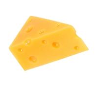 FRCOLOR Realistic Artificial Cheese Model Toy Made of Resin, Lightweight and Sturdy Fake Cheese Prop for Home Decor and Photo Prop, Easy to Carry and Not Easy to Fade or Break
