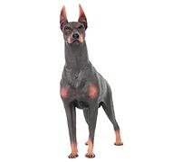 FRCOLOR Realistic Doberman Dog Figurine Solid Animal Model for Educational Wild Animal Figure Lightweight Design for Early Learning and Play