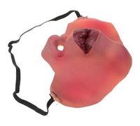 FRCOLOR Realistic Half Face with Elastic Band and Skin-friendly Material for Halloween Costume and Party Games Scary Cosplay Masquerade Ball Accessory