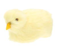 FRCOLOR Realistic Plush Chick with Sound Simulated Chick Figure for Home Decoration and Housewarming Gift for Bird Pet Play and Desktop Adornment