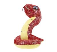 FRCOLOR Realistic Plush Snake Red Zodiac Year Snake Mascot Soft Stuffed Animal for Prank Scaring Friends and Party Decoration Educational Plush Model